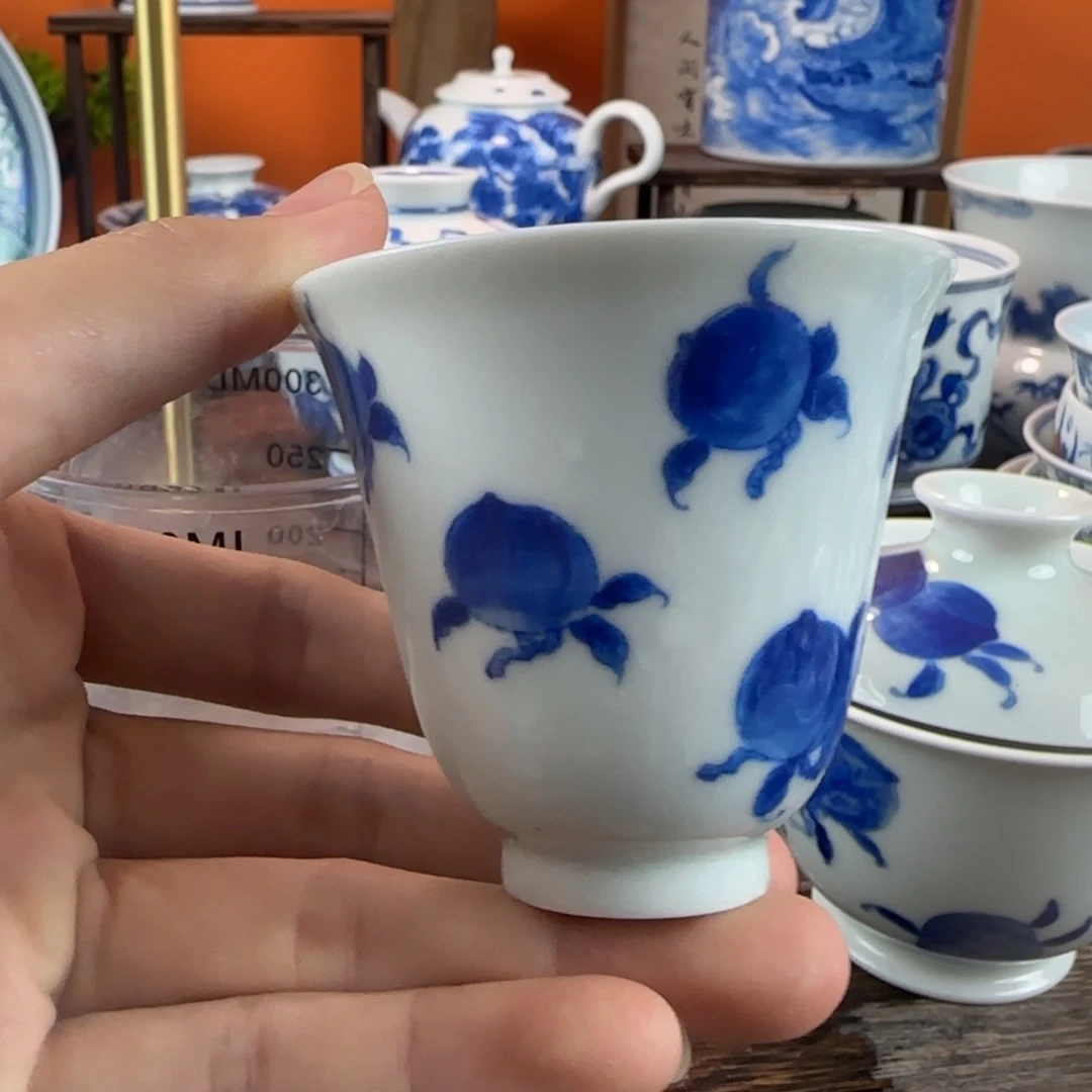 瓷片景德镇手绘青花茶器389