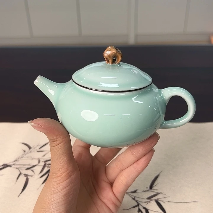 龙泉云间青瓷小米茶器