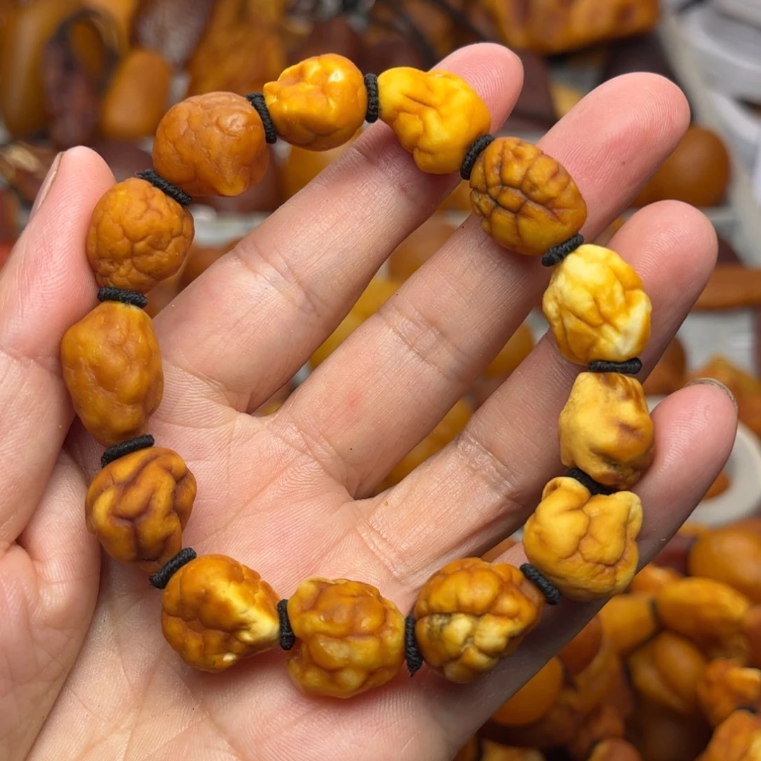 未镶嵌琥珀裸石天然蜜蜡手串