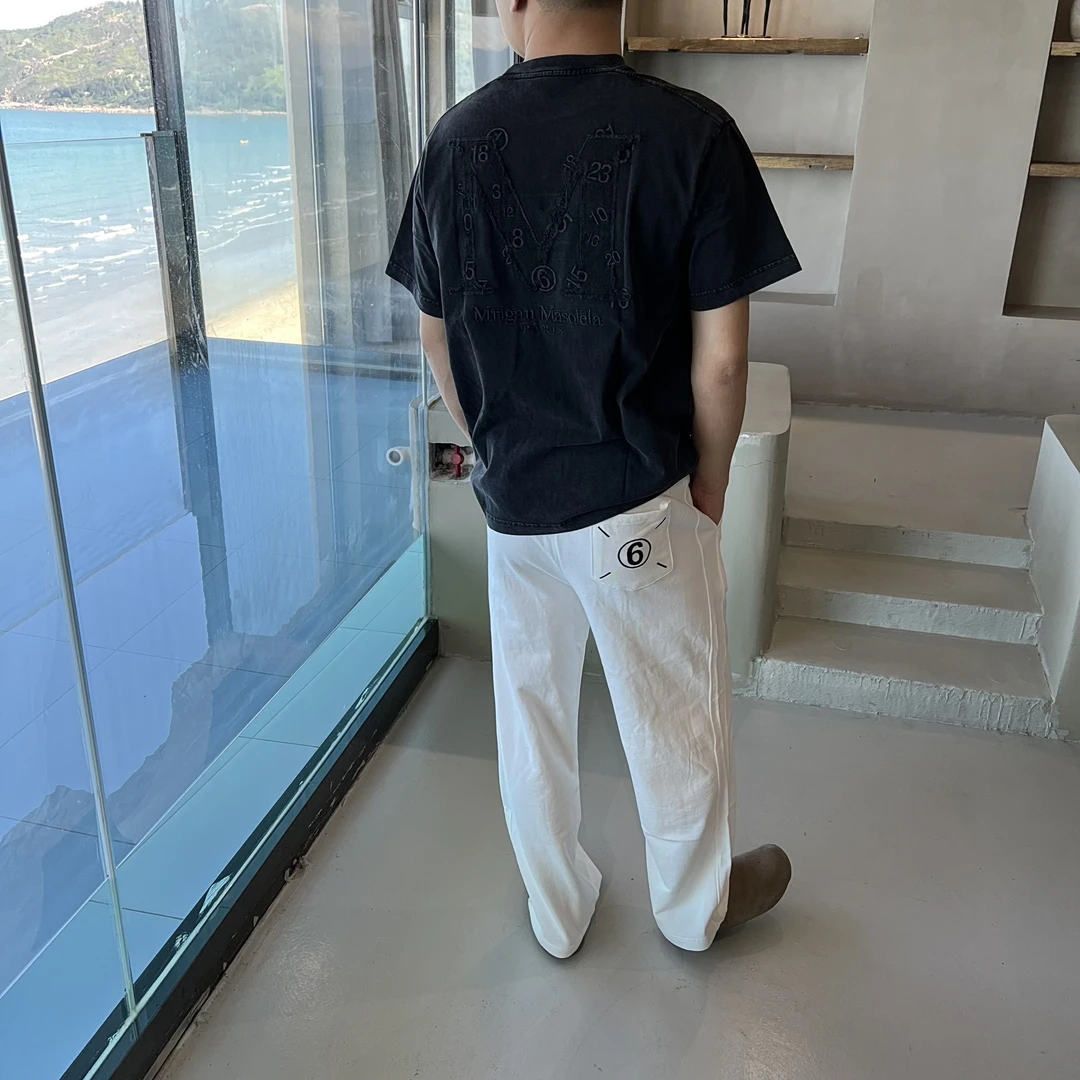 美式高街针织休闲裤男女同款EP3319