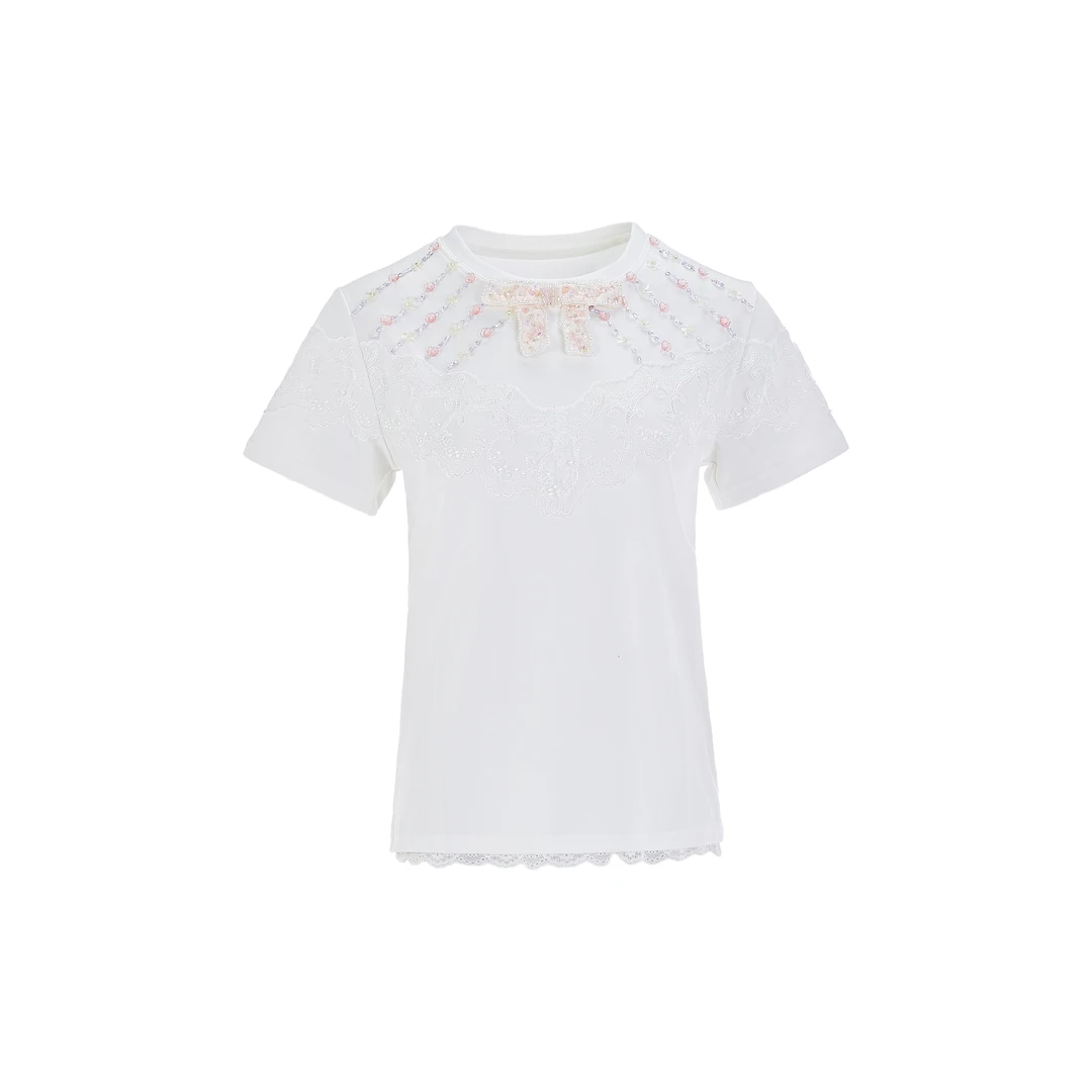 【宠粉专属】【一帘幽梦】新款钉珠T恤MEAF11B08620