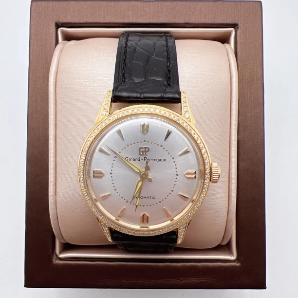 95新 Zhibai/芝柏 大芝柏30635自动后钻 赠表带赠手链