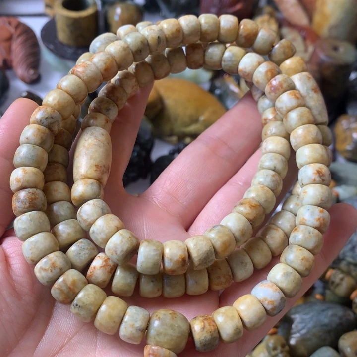 岫岩河磨玉（透闪石质玉）未镶嵌笔搁