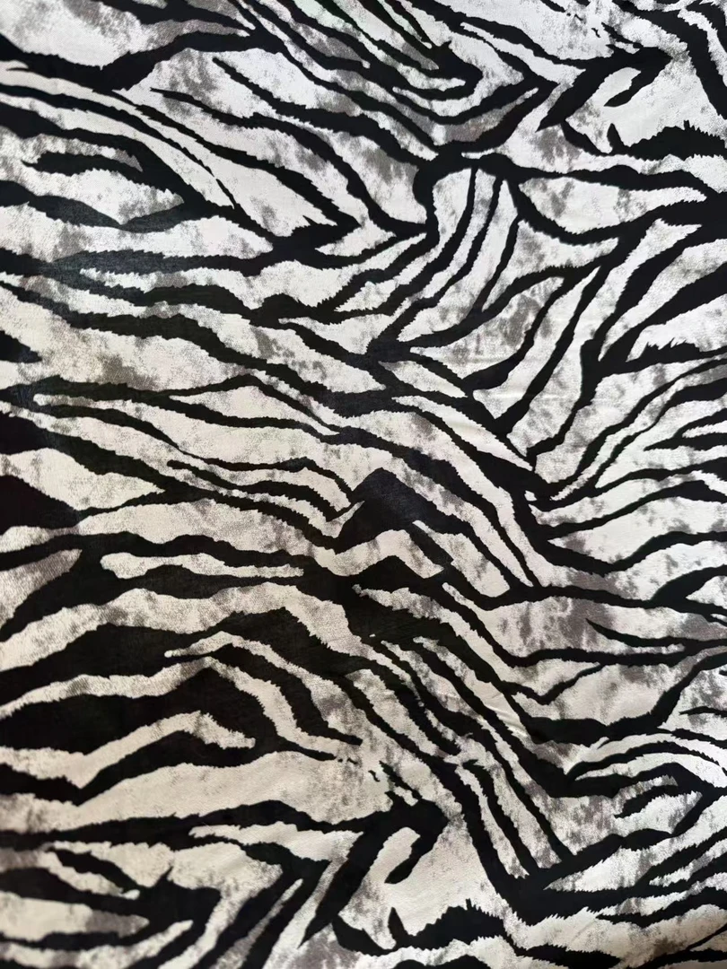 【斑马纹】新款绵绸布料
