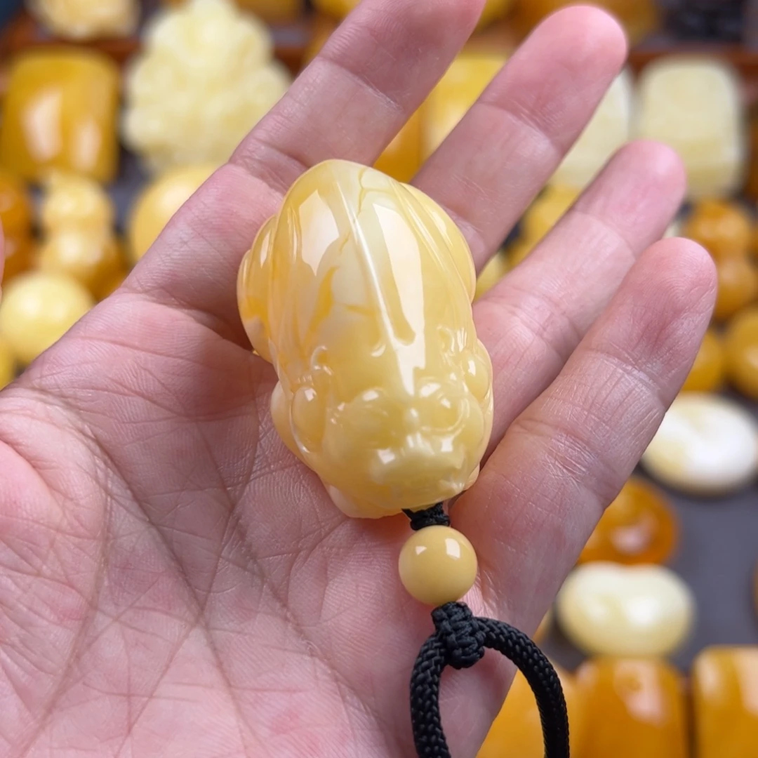 ，***，琥珀未镶嵌颈饰纯天然琥珀蜜蜡无优化