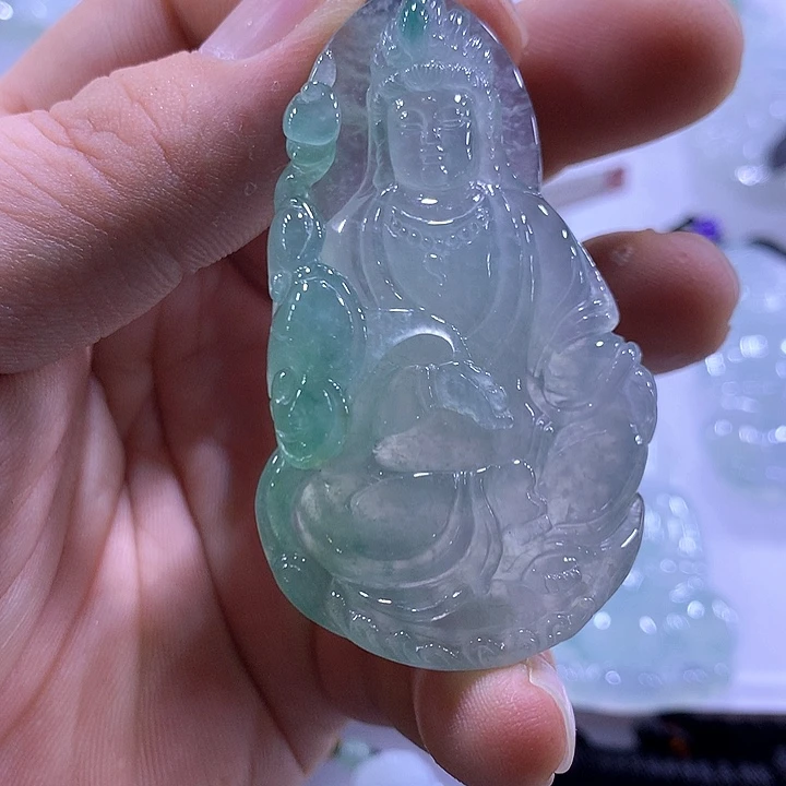 翡翠未镶嵌颈饰天然翡翠A货吊坠