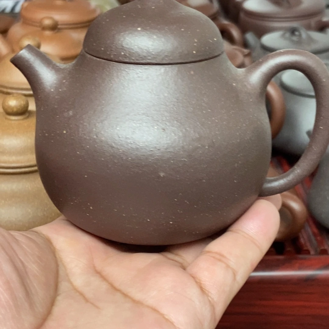 @***）茶壶紫泥零添加茄瓜壶200 cc不是半手工壶假一赔十