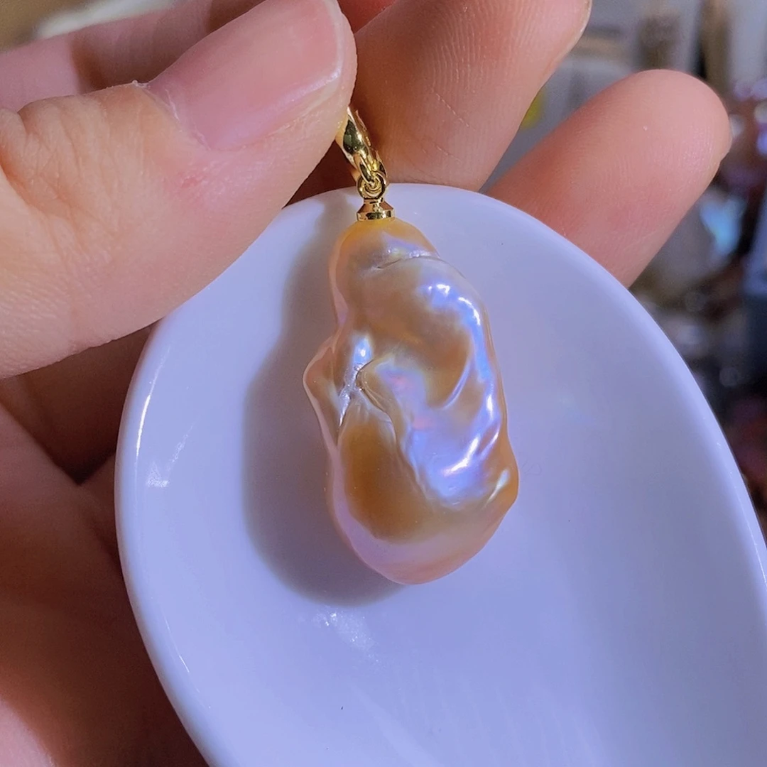 合金天然淡水珍珠（微瑕）淡水珍珠