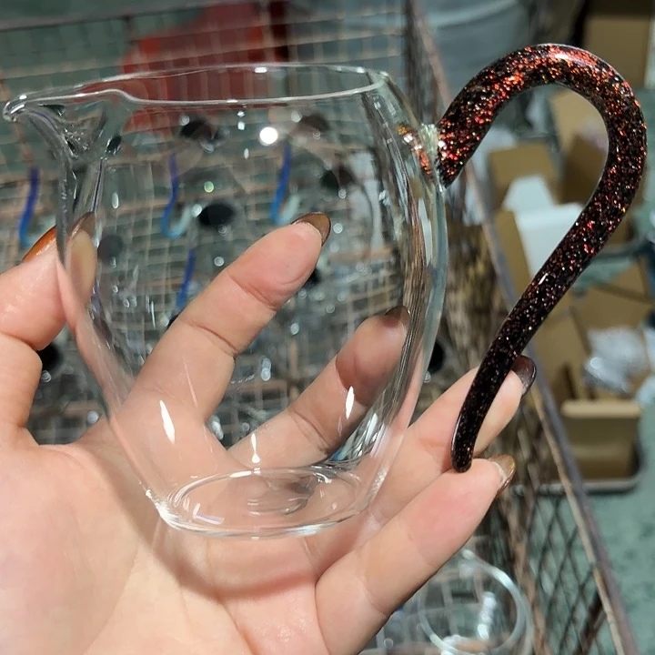 玻璃茶器依然玫瑰金