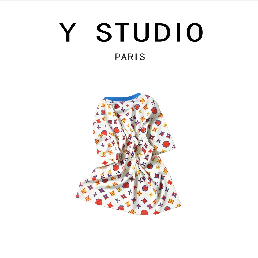 【大妮专属】【桃枝气泡】新款百搭时尚圆领短袖T恤BU2025T092