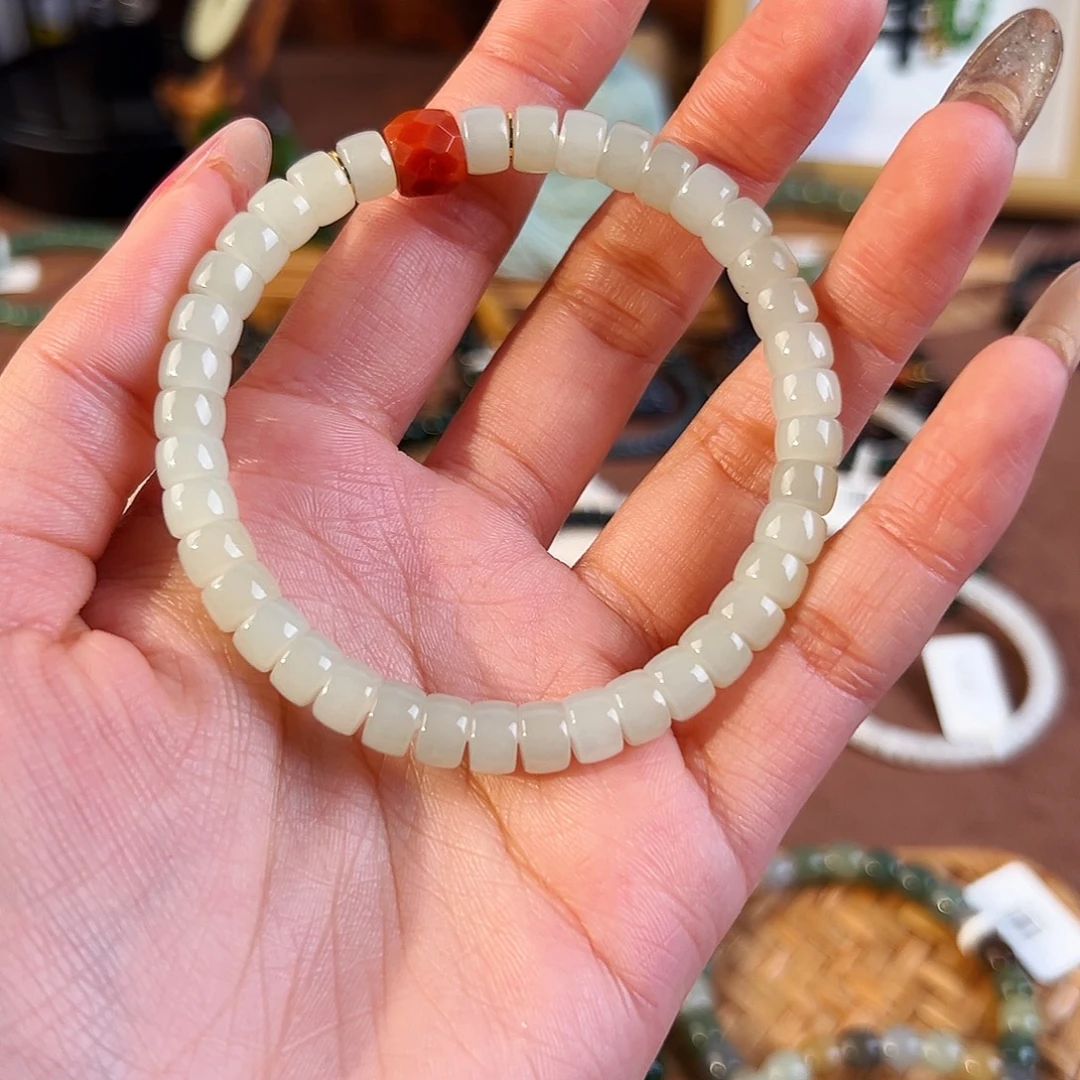 和田玉未镶嵌手链