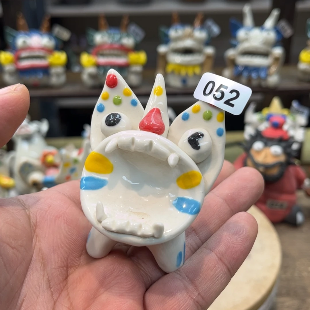 摆件纯手工抽象陶瓷摆件微瑕052