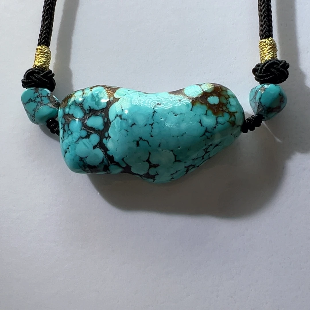 绿松石未镶嵌挂件