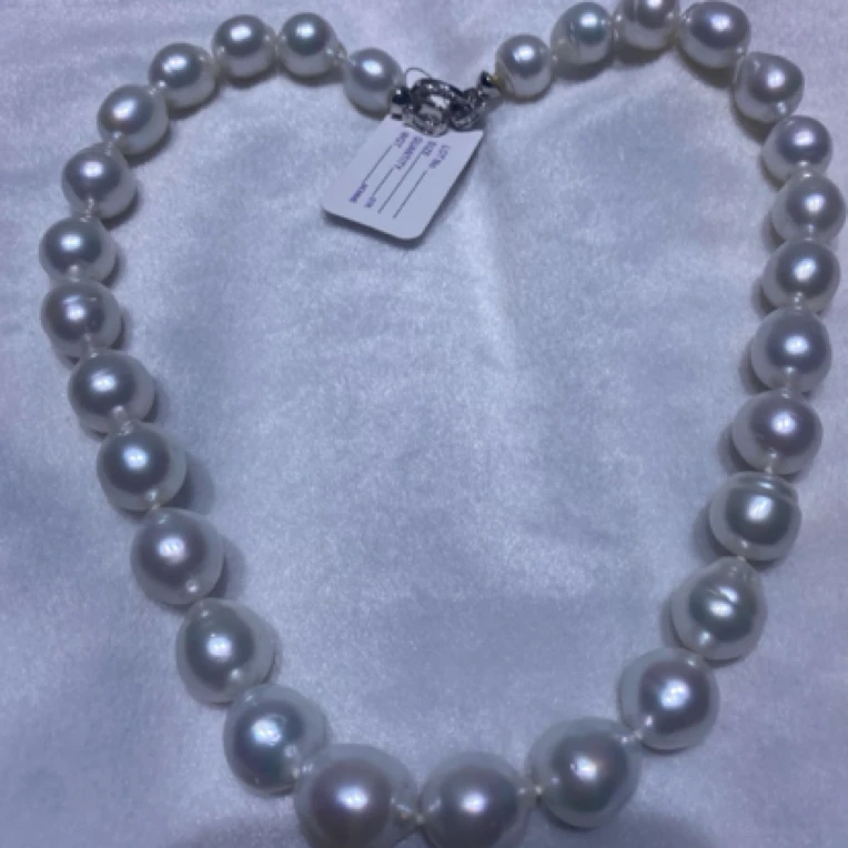 冷白光大颗12 - 14MM白色珍珠气质时尚百搭