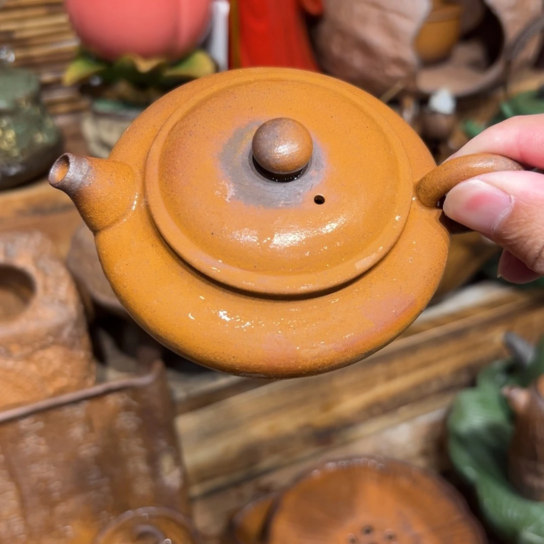 复古风格老陶泥系列茶盘茶具摆件的