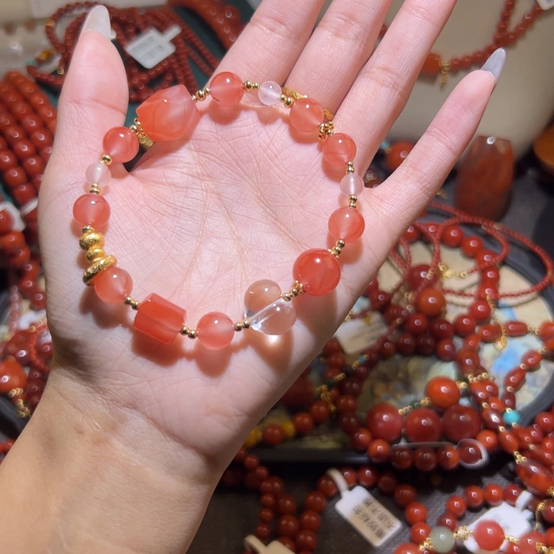 南红玛瑙未镶嵌手串9mm