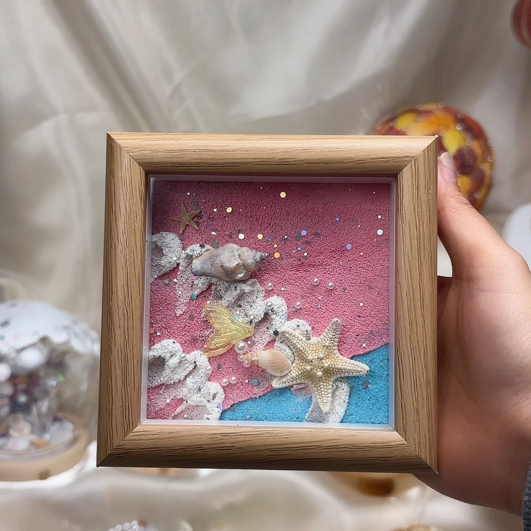 四寸小画框海边特色