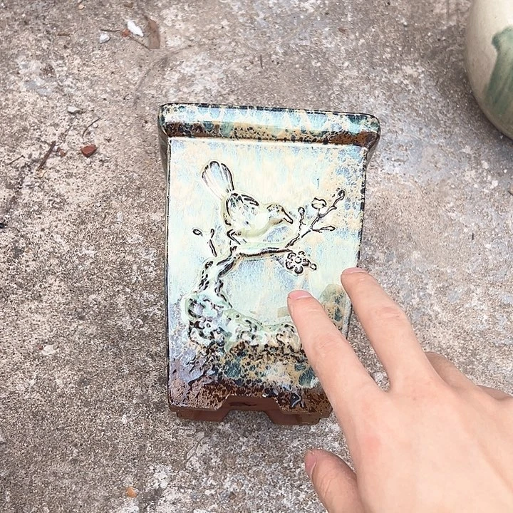 紫砂花盆两个花盆花盆