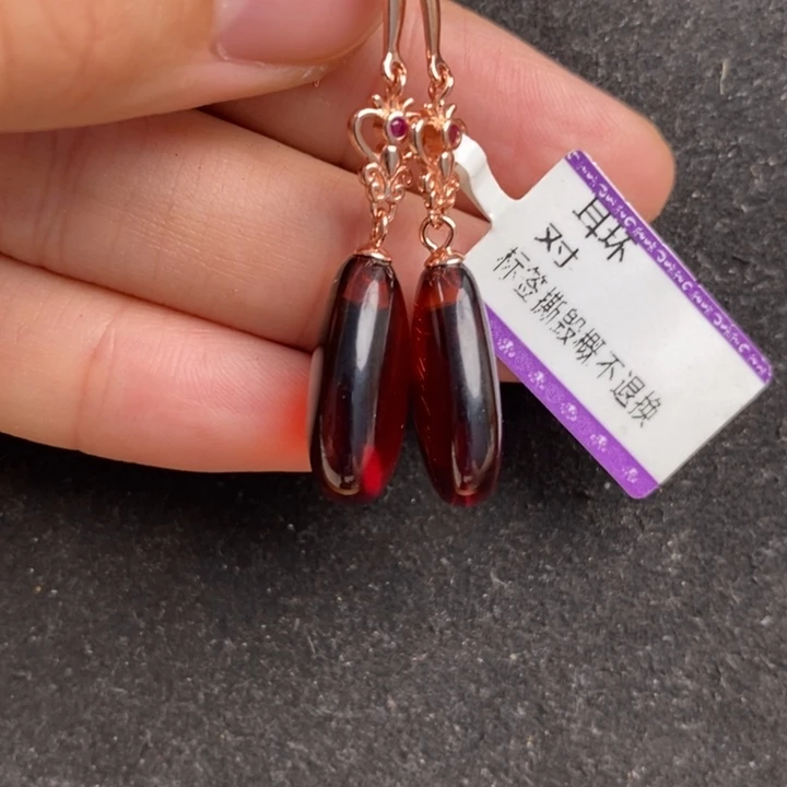 银S925镶嵌琥珀珠宝奇石