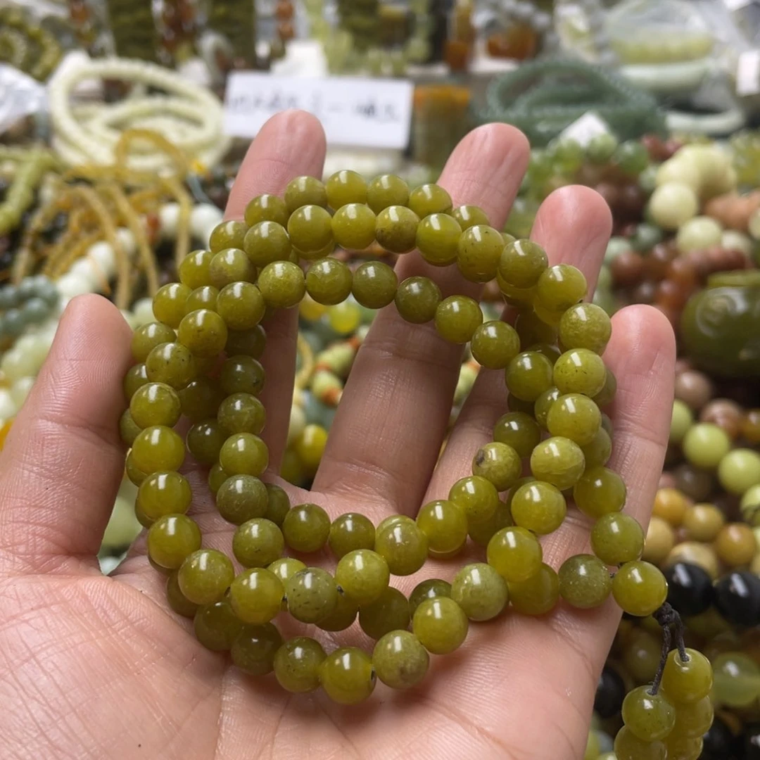 蛇纹石玉手链未镶嵌