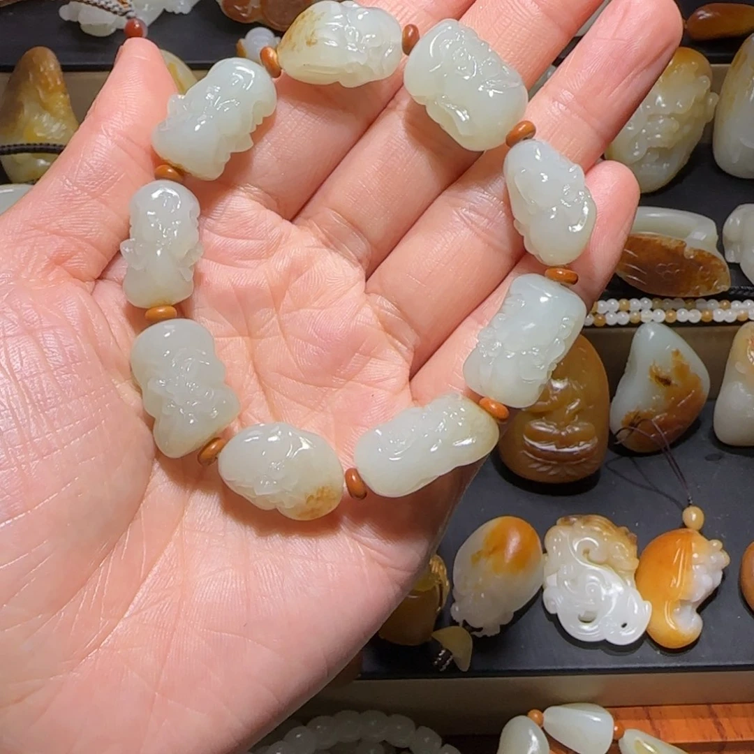 手链未镶嵌和田玉木*