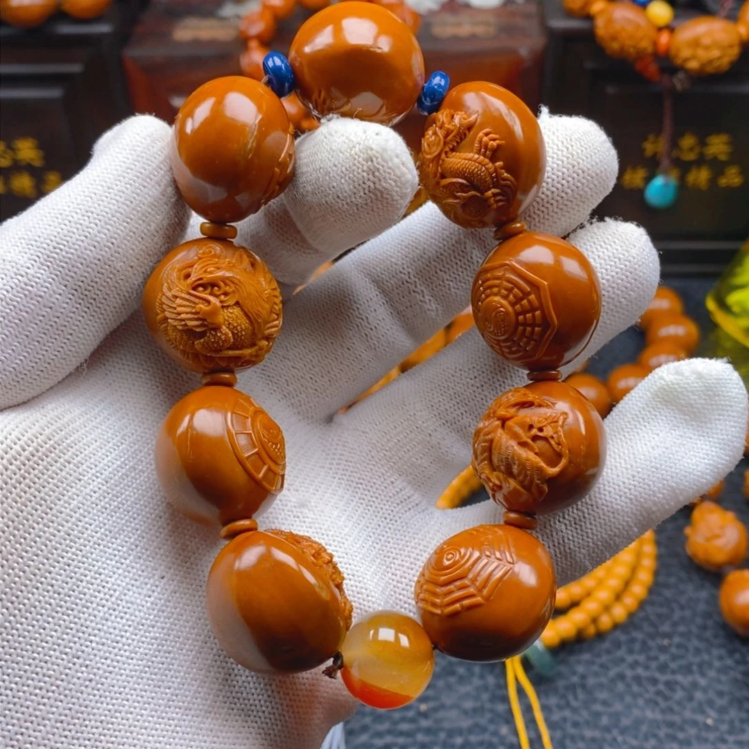 橄榄核手串/手链许忠英2.3四象八卦