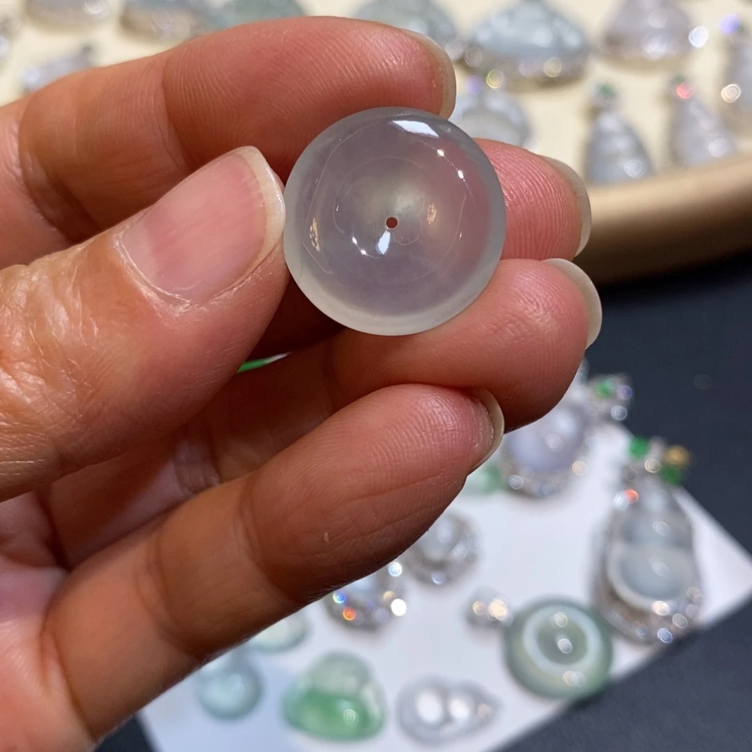 翡翠未镶嵌吊坠(不含链)平安扣