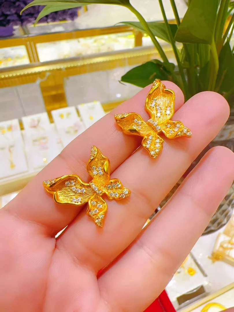 合金耳饰 0.15g 蝴蝶耳钉