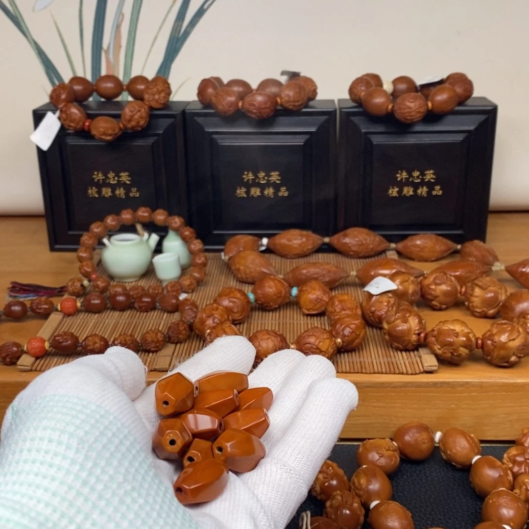 手串橄榄核工作室六棱素珠