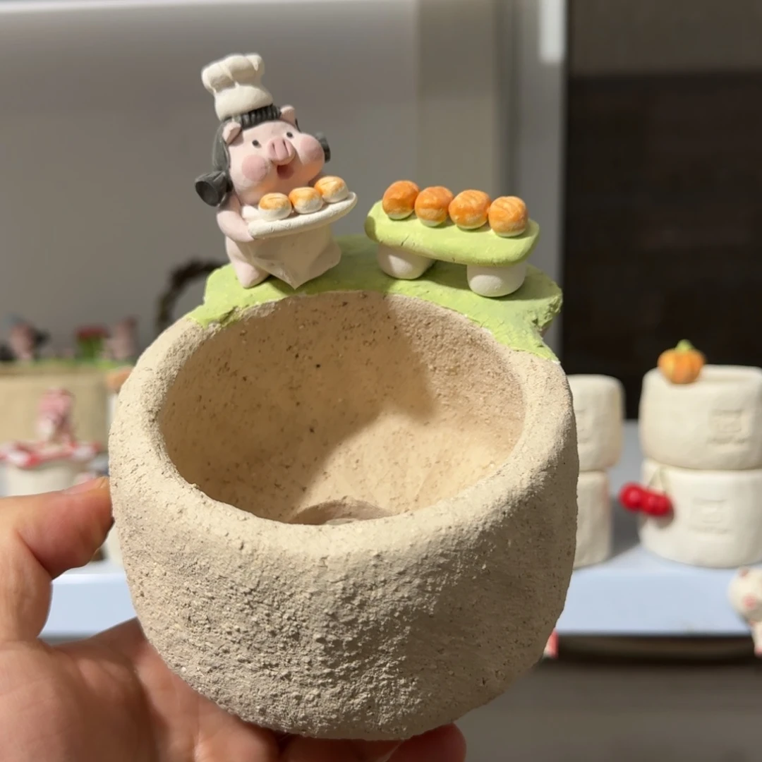 厂家直销手工花盆摆件
