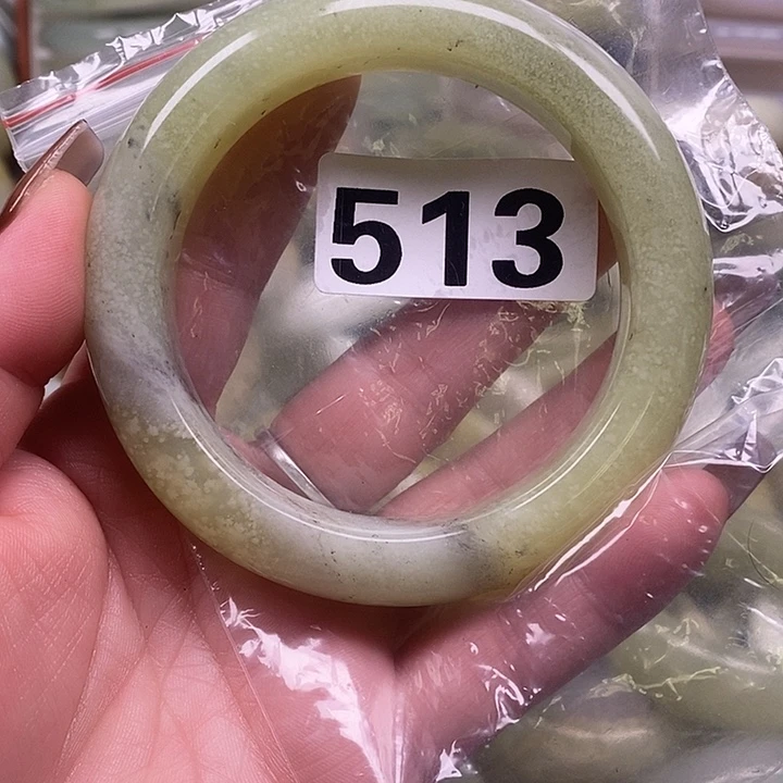 善***馨蛇纹石玉未镶嵌手镯