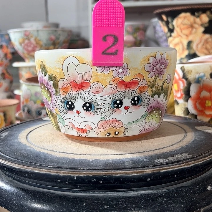 满39.9包邮景德镇手绘花盆