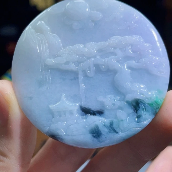 翡翠未镶嵌吊坠(不含链)A195 【三少宠粉价】