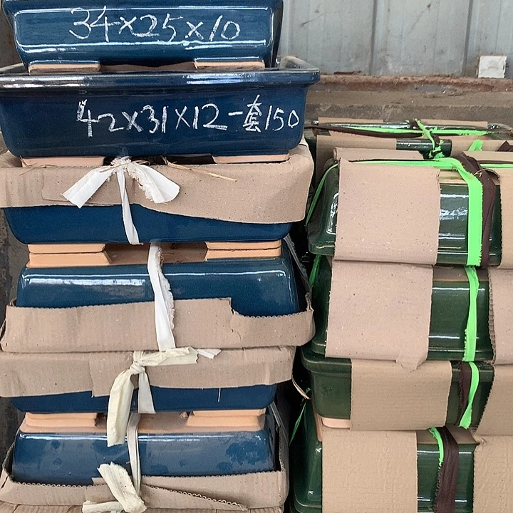 紫砂花盆   紫砂微瑕处理长方