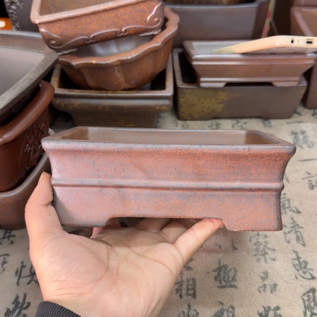 紫砂花盆36号宜兴紫砂正品花盆18x13x5.5