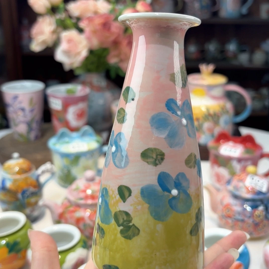 景德镇手绘高温釉下彩陶瓷茶具
