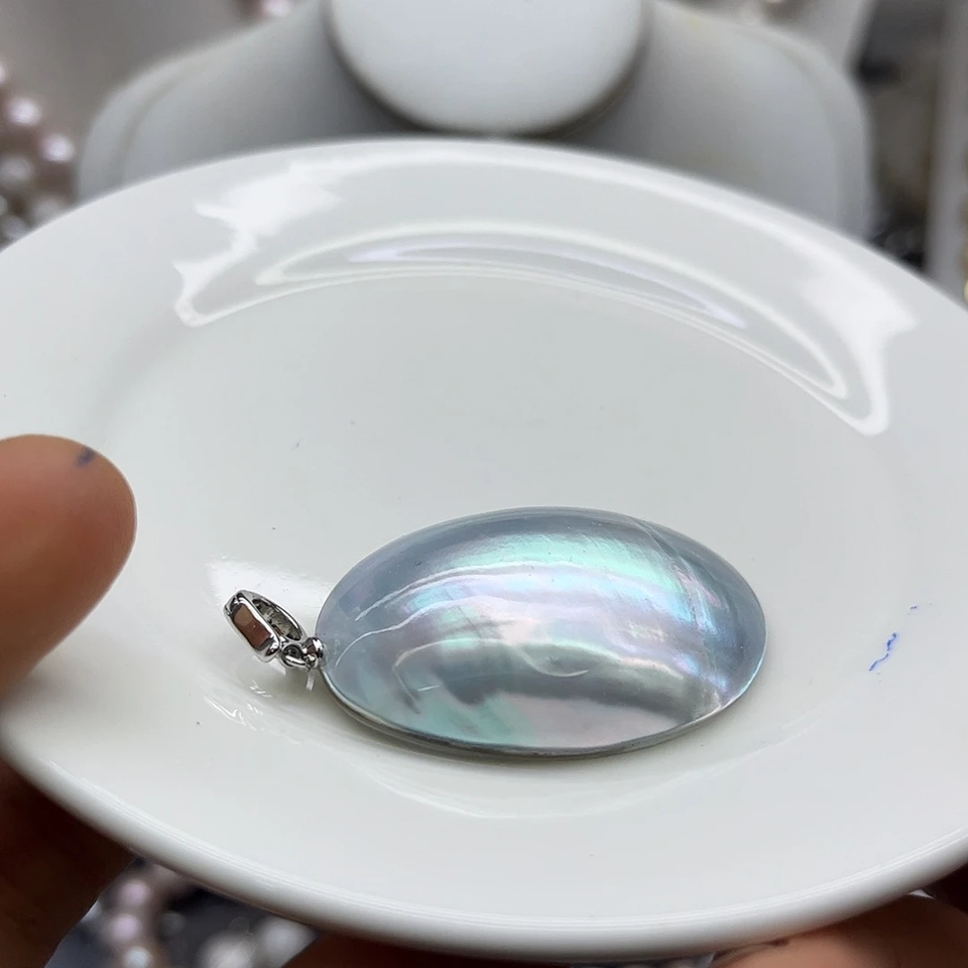 钛钢淡水珍珠项链