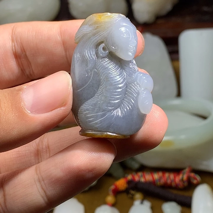 和田玉未镶嵌挂件