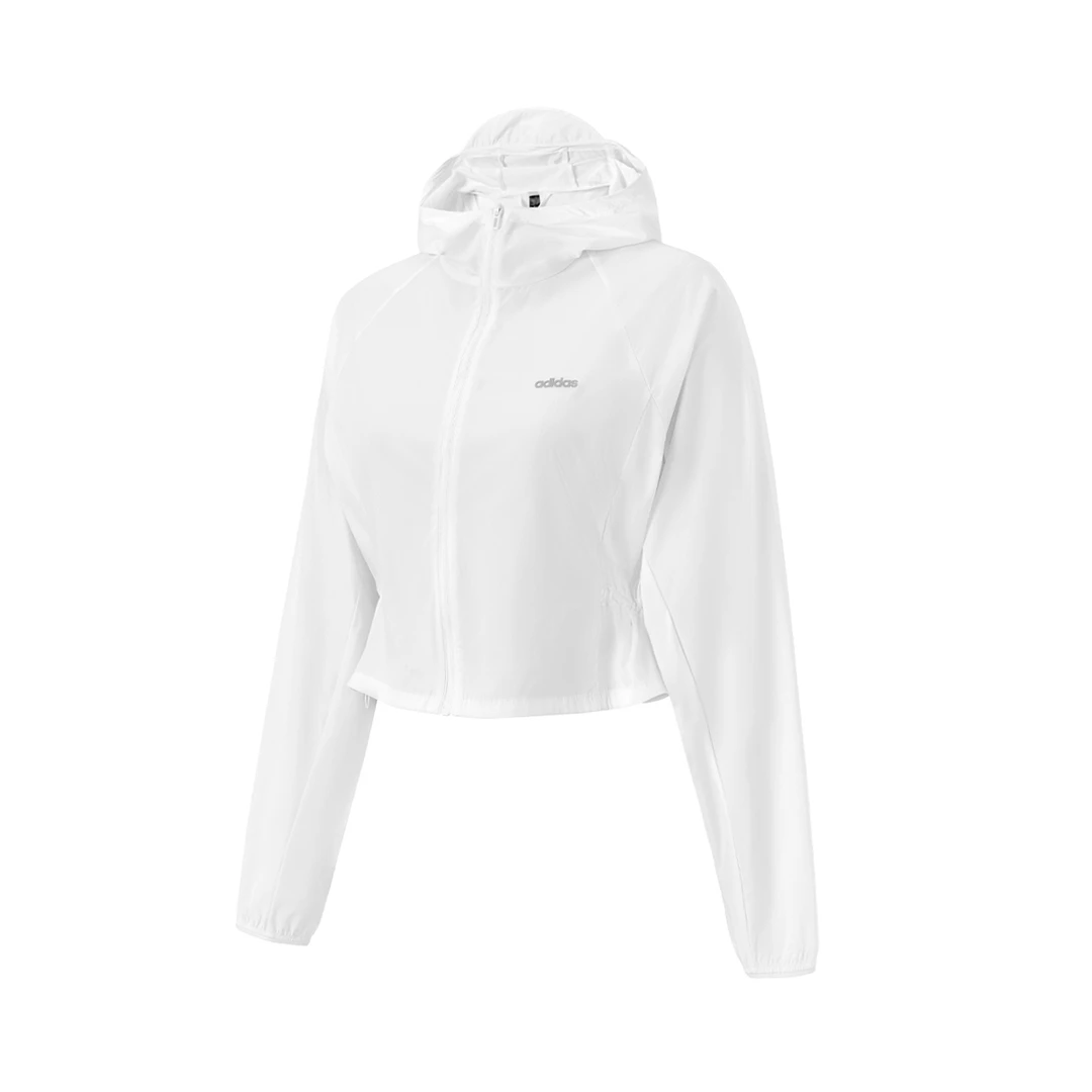 ADIDAS SC(阿迪运动休闲)凉感梭织带帽夹克女 JI6005