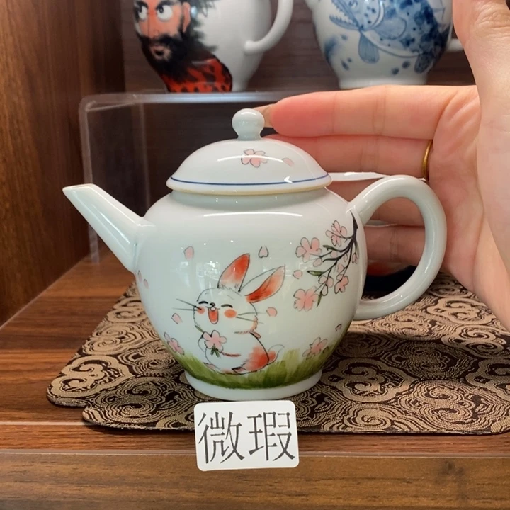 釉下老陶泥手工绘制