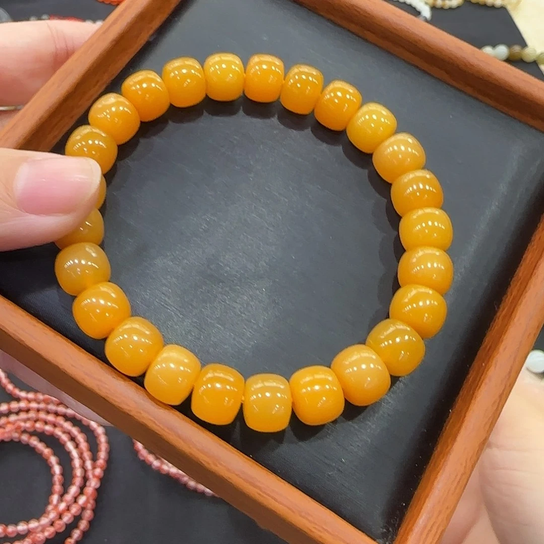 石英质玉（黄龙玉）手串合金