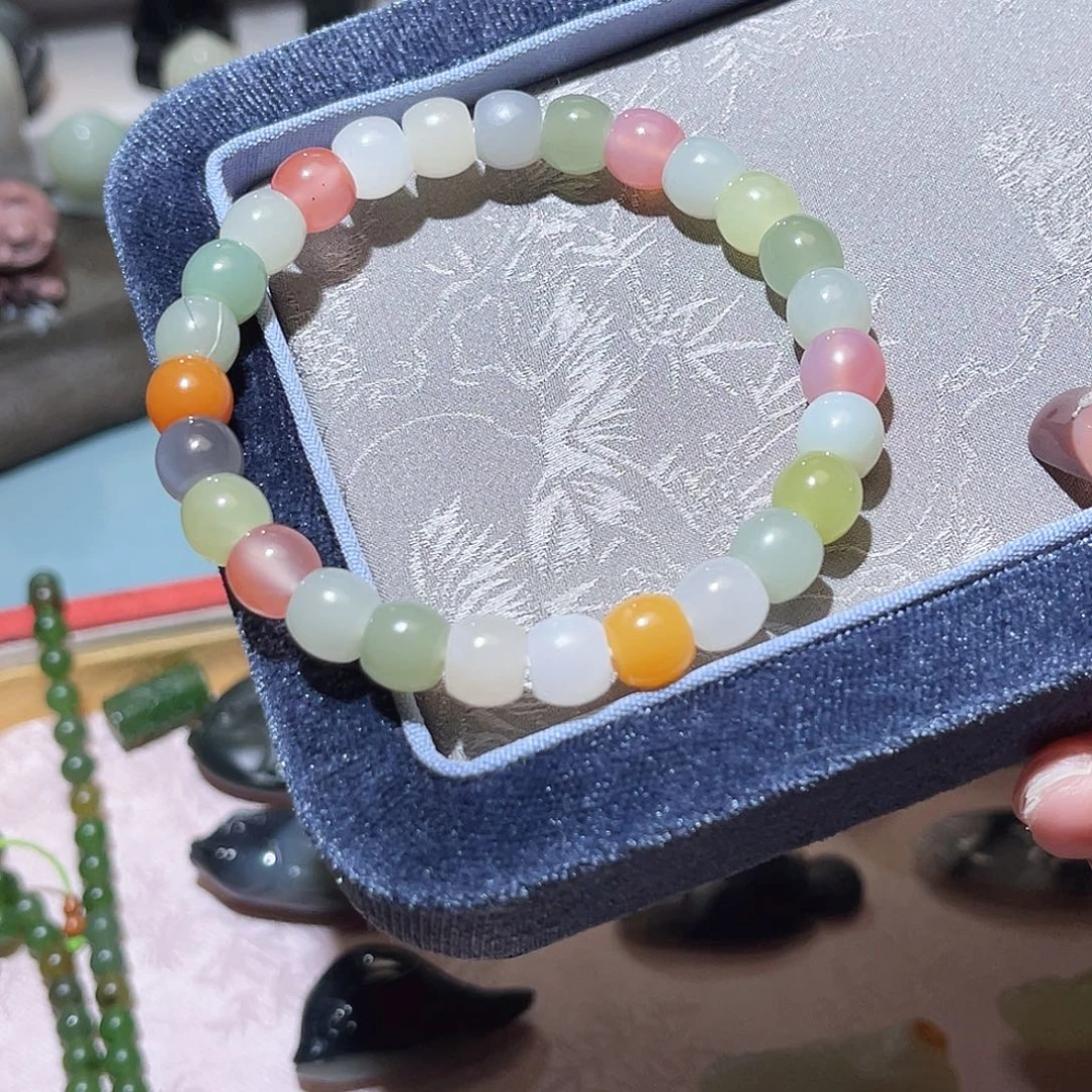 和田玉未镶嵌手链