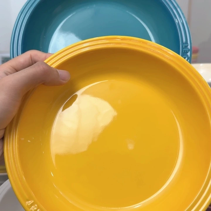 瓷片微瑕2个8英寸草帽盘