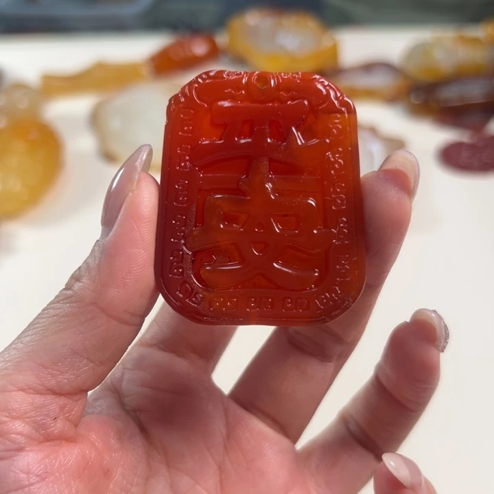 玛瑙/玉髓吊坠(不含链)未镶嵌