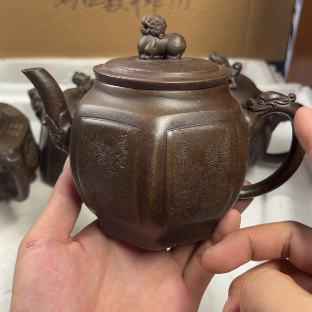 紫砂茶壶宜兴原矿紫砂壶450毫升容量