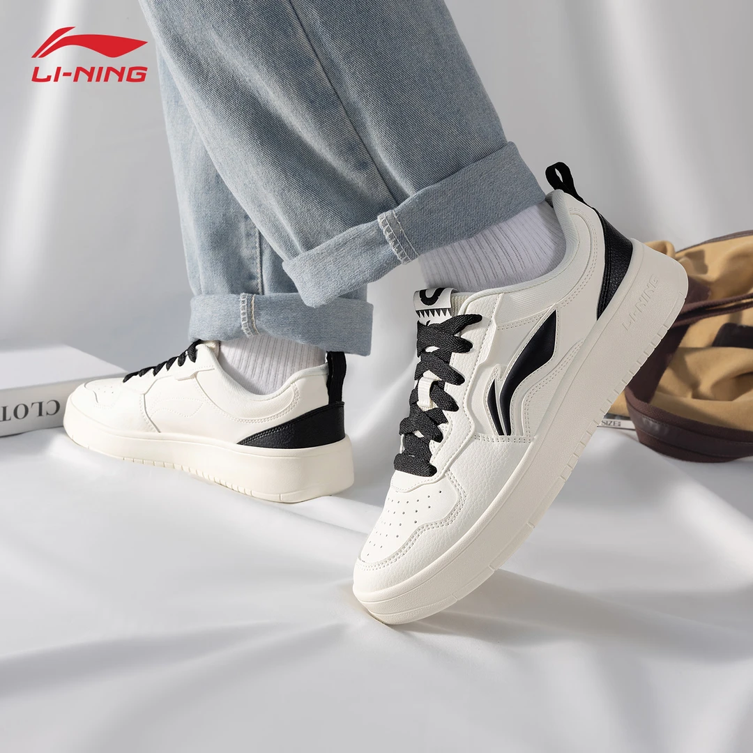 李宁男鞋初云板鞋夏季新款小白鞋时尚潮流百搭休闲鞋学生运动鞋子