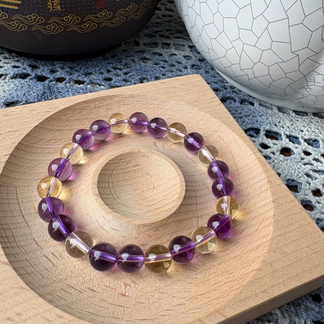 【九紫离火】普陀山天然紫黄晶586