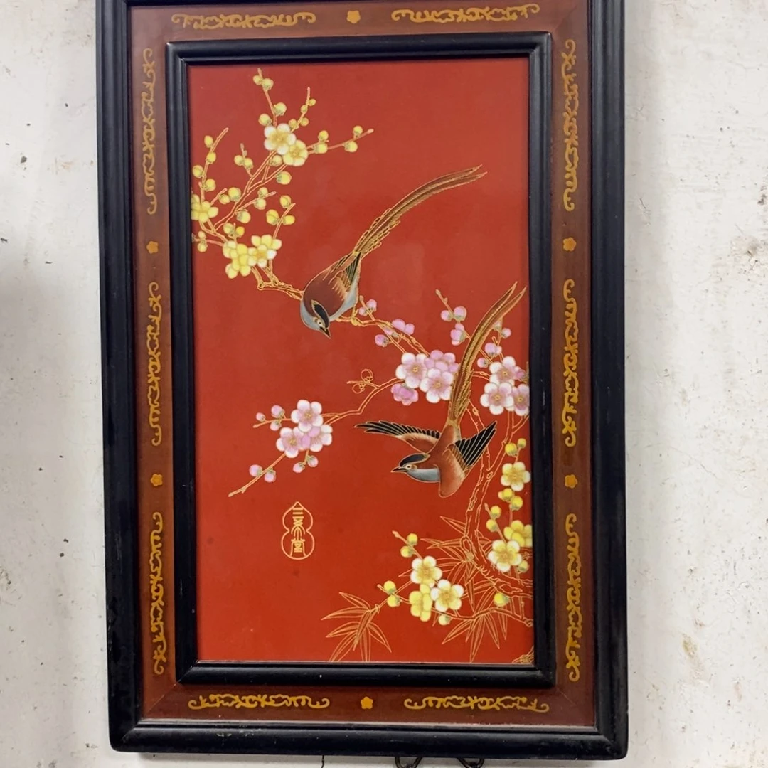 瓷片72*48*1景德镇瓷板画柴窑烧制