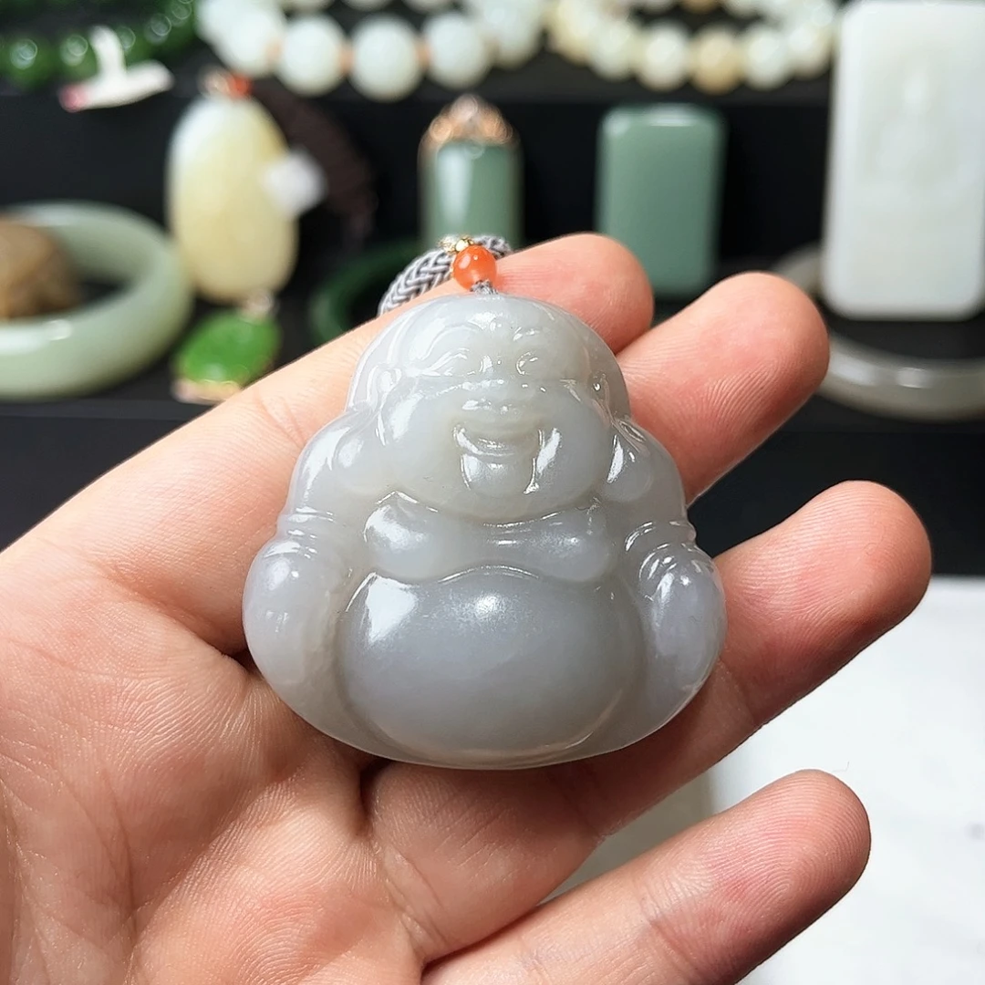 和田玉未镶嵌吊坠(不含链)8