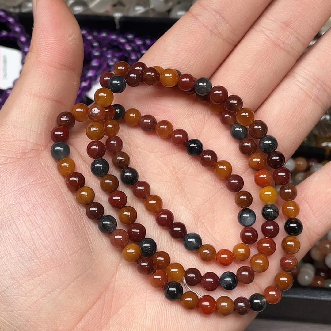 未镶嵌水晶手链彩兔毛三圈